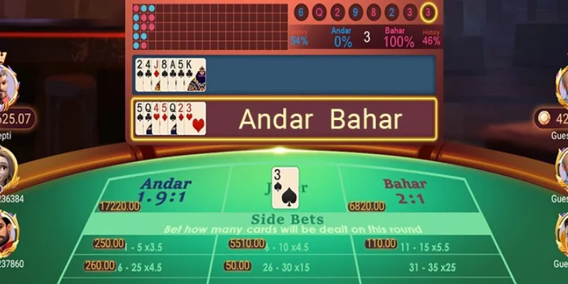 Chiến thuật chơi Andar Bahar đảm bảo ưu thế liên tục