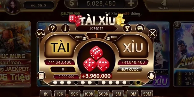 Các lựa chọn đặt cược phổ biến ở Tài Xỉu MD5
